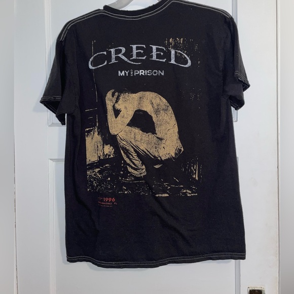 Creed distressed look band M Graphic Tee my own prison - Picture 1 of 4